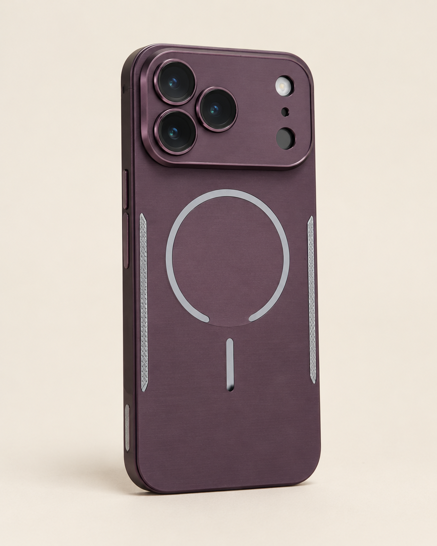 Alloy Snap MagSafe iPhone Case in Plum