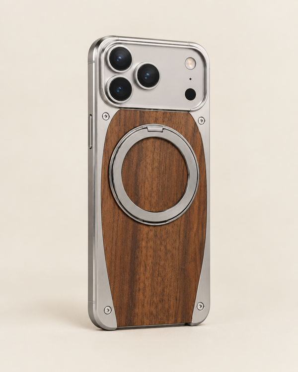 Wood & Metal MagSafe iPhone Case