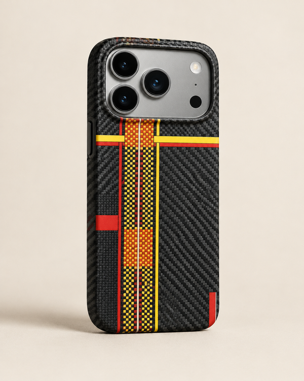 Carbon Racing Stripe iPhone Case