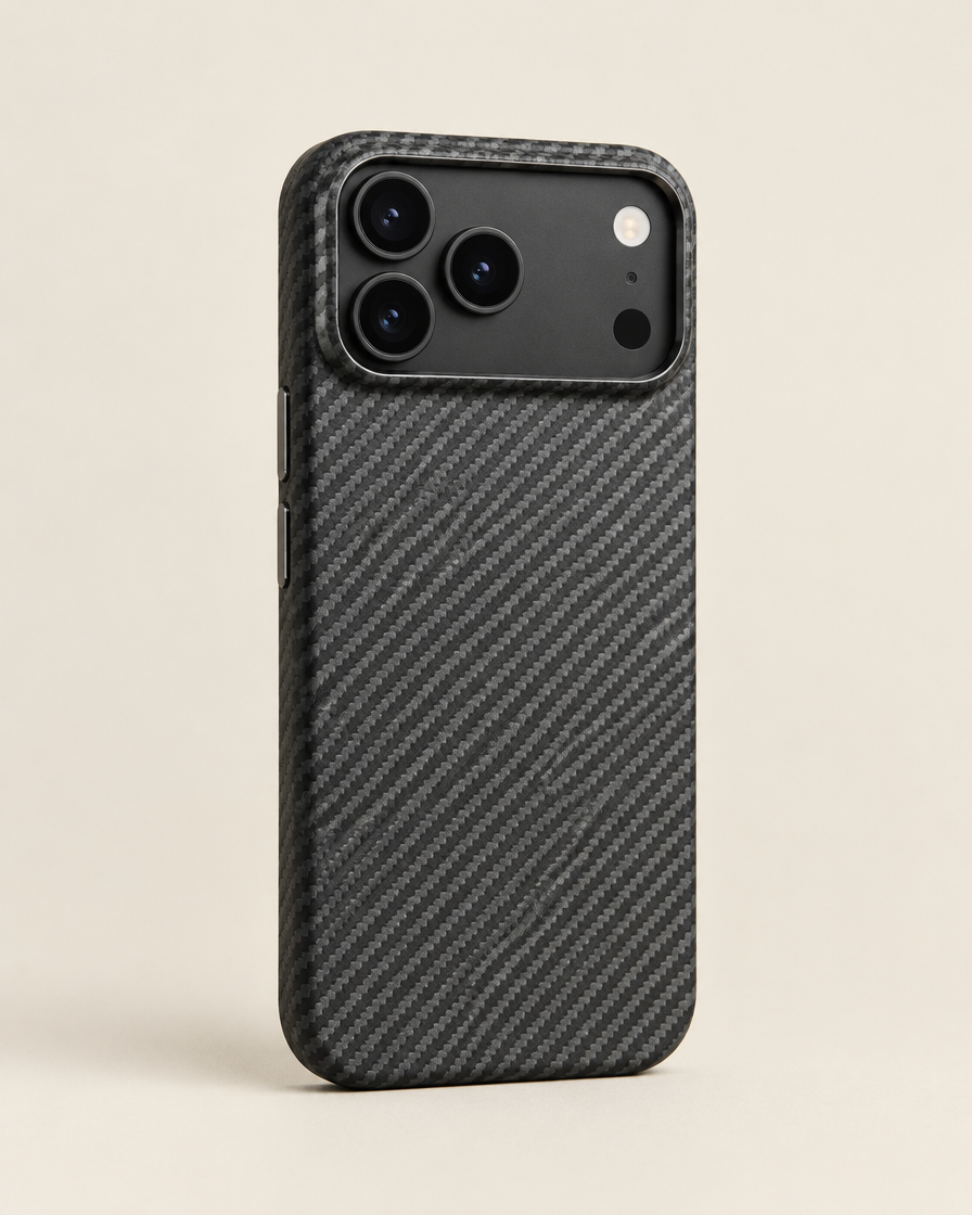 Graphite Carbon Texture iPhone Case in Graphite