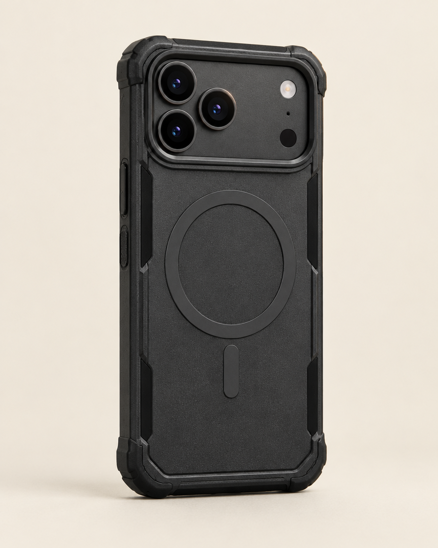 Heavy Armor Magnetic iPhone Case in Black