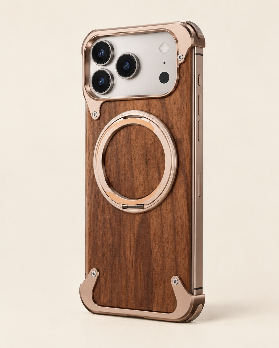 Walnut Skeleton Ring iPhone Case in Walnut Rose Gold