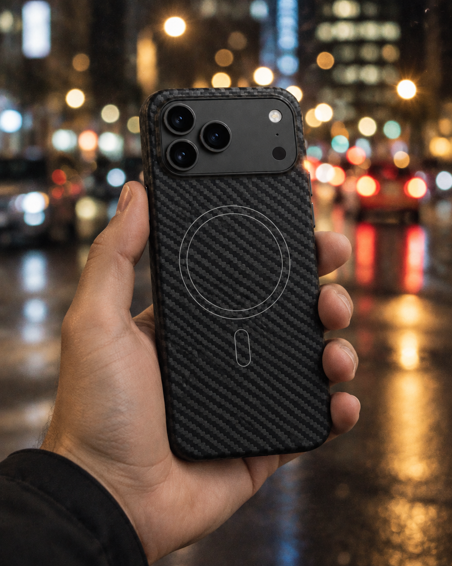 Real Carbon Fiber MagSafe iPhone Case