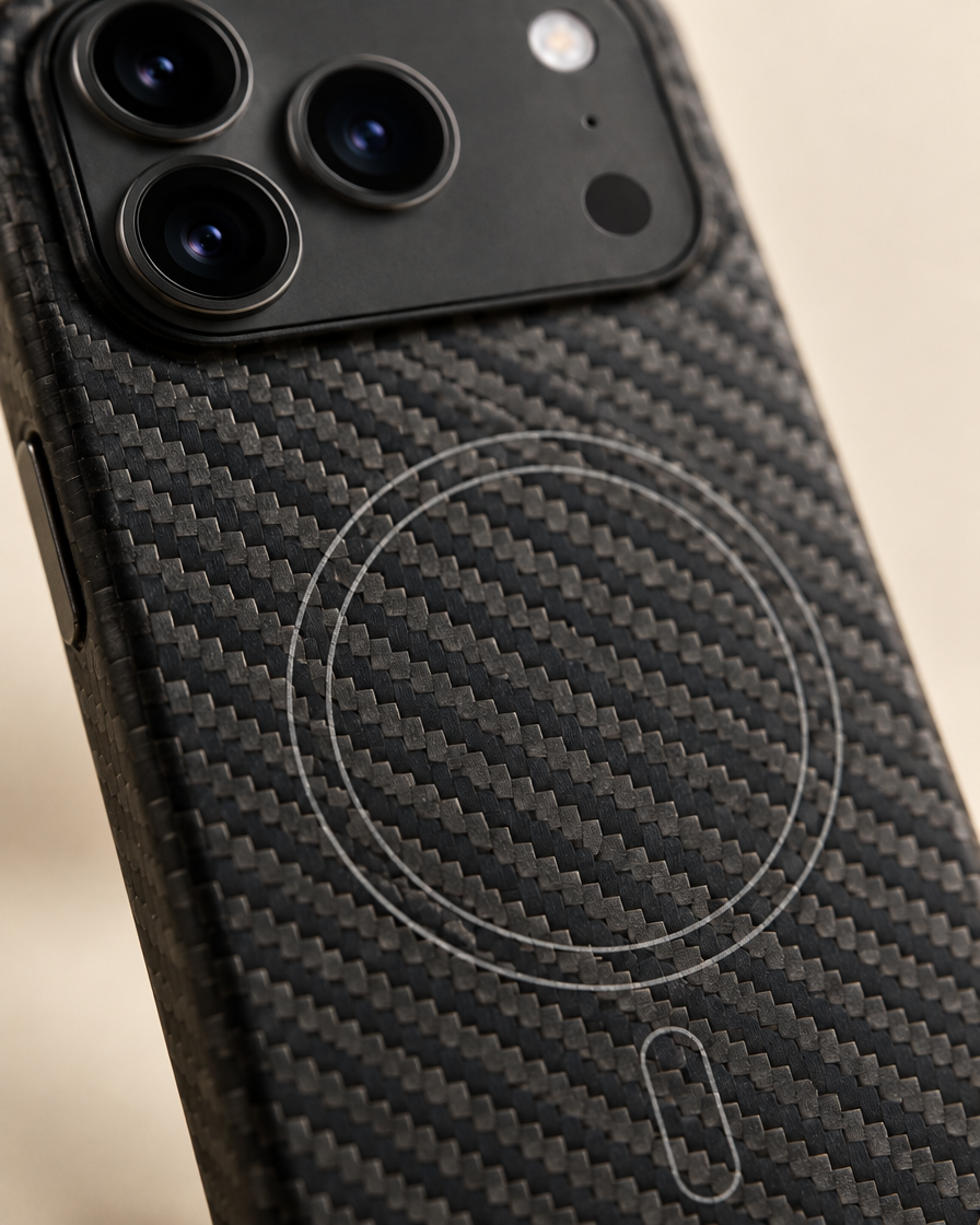 Real Carbon Fiber MagSafe iPhone Case