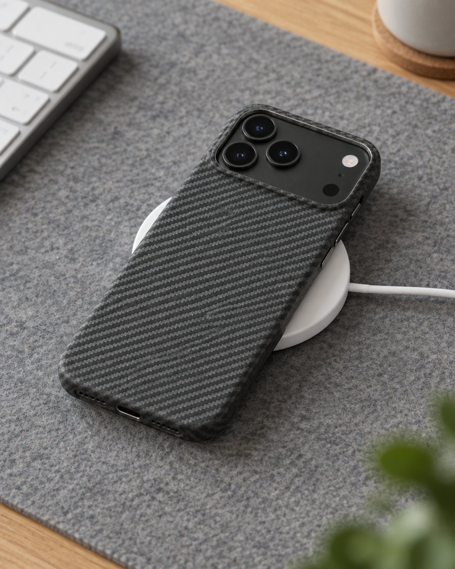 Graphite Carbon Texture iPhone Case