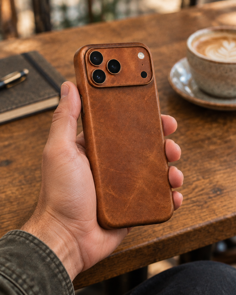 Crazy Horse Leather iPhone Case
