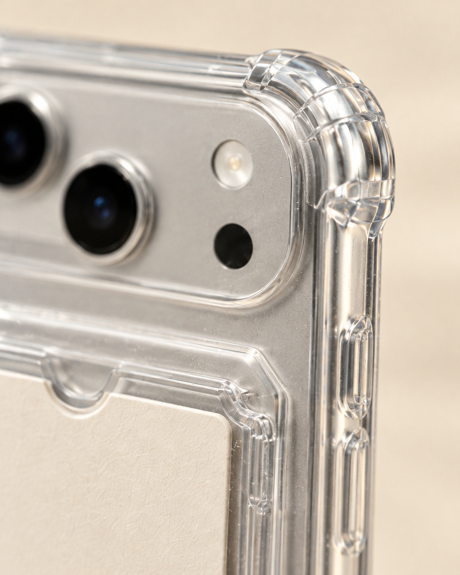 Clear Card Pocket iPhone Case