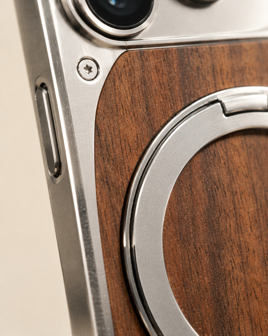 Wood & Metal MagSafe iPhone Case