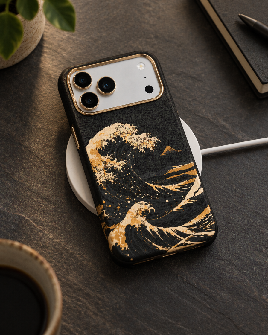 Gold Wave MagSafe iPhone Case