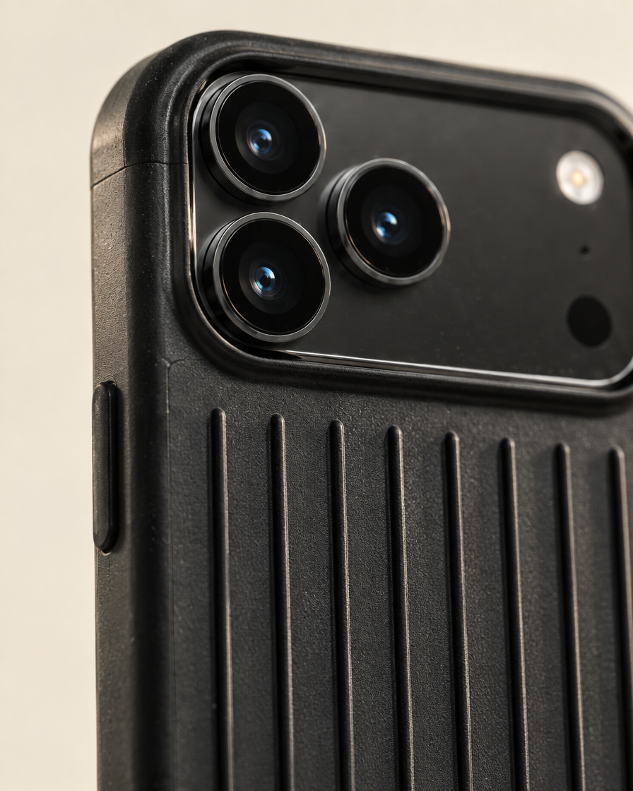 Ribbed Minimal iPhone Case material close-up