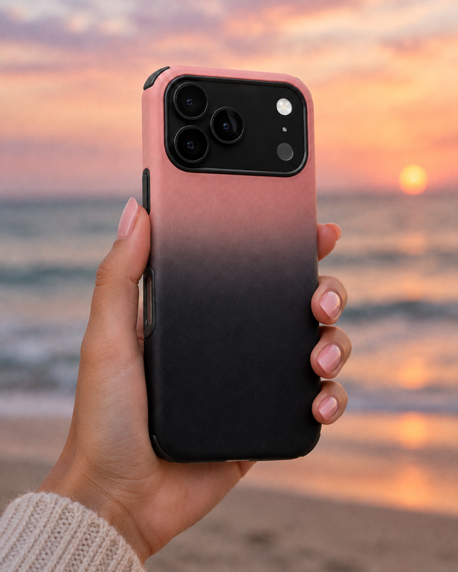 Rose Smoke Gradient iPhone Case