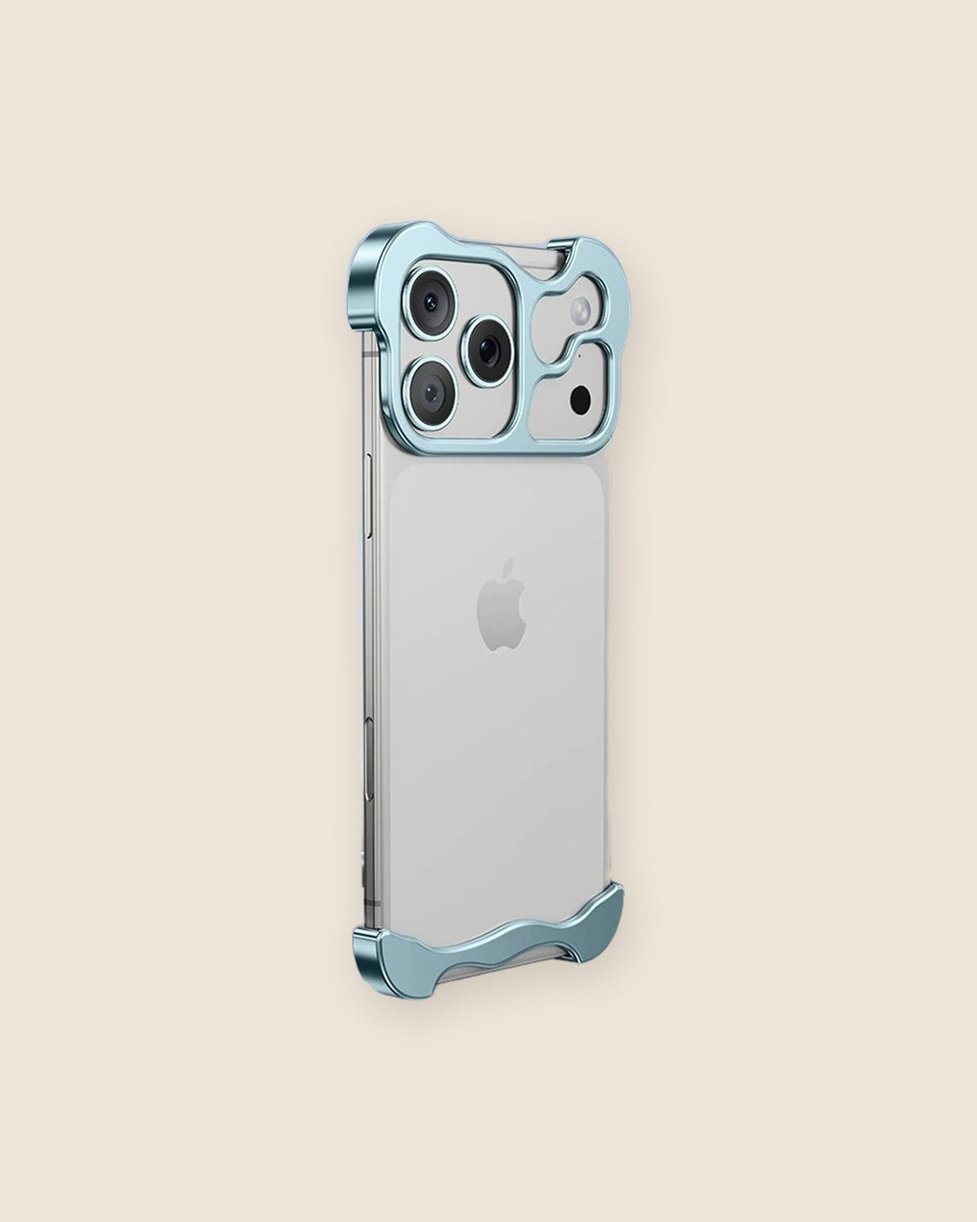 Borderless Metal Corner Bumper iPhone Case in Glacier Blue