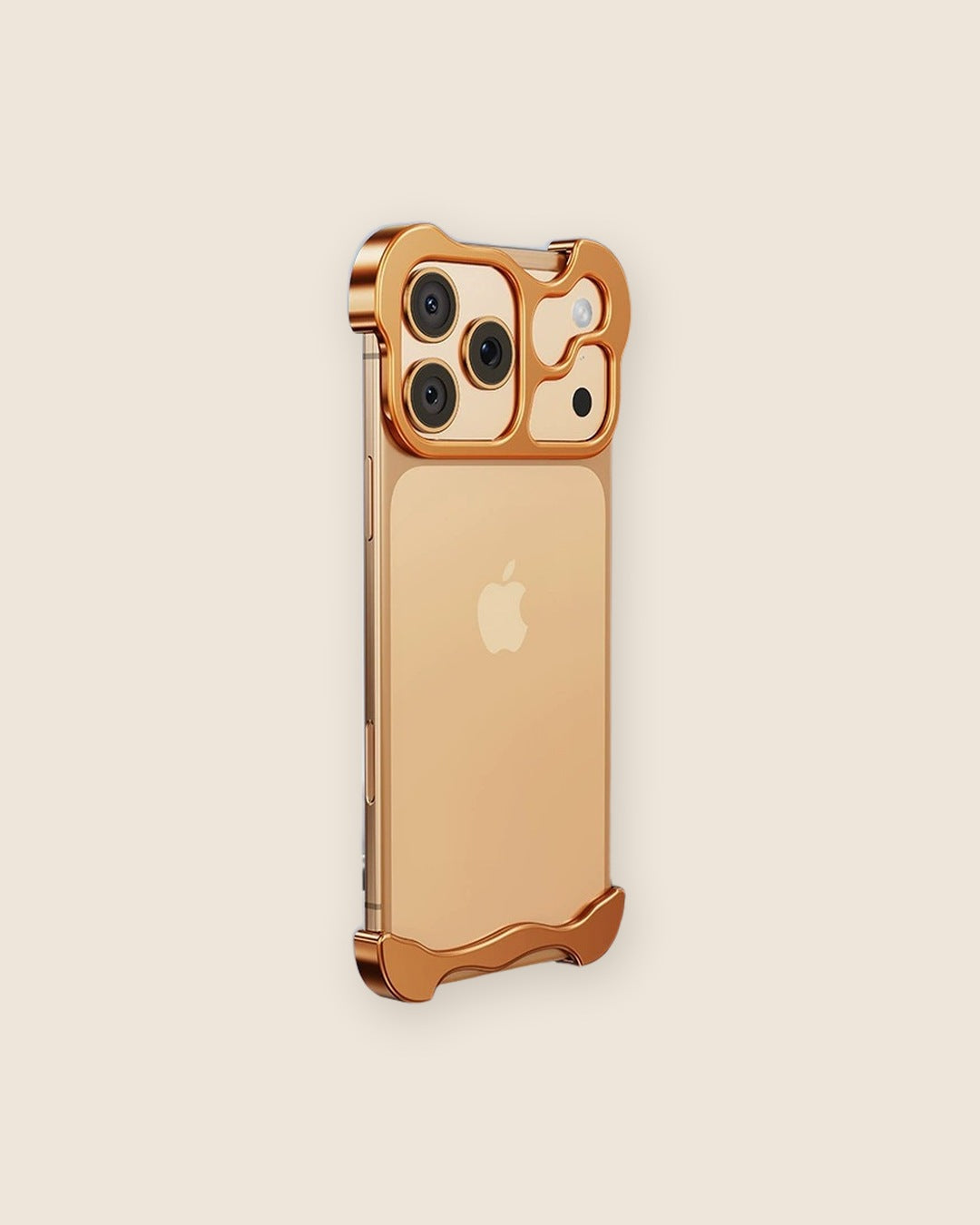 Borderless Metal Corner Bumper iPhone Case in Copper
