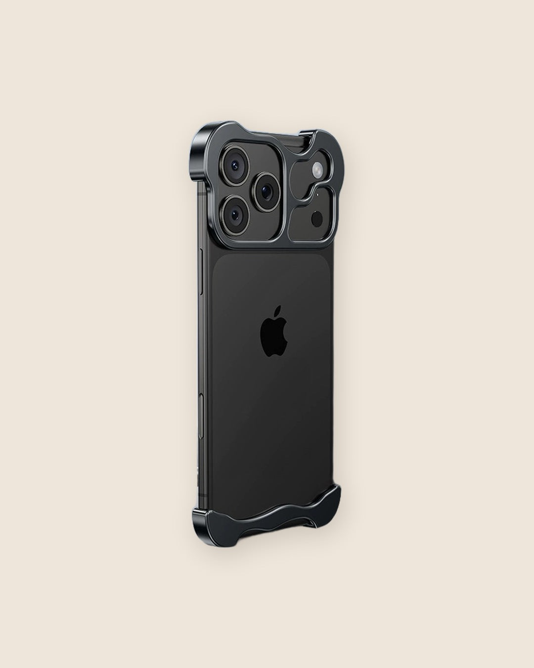 Borderless Metal Corner Bumper iPhone Case in Black
