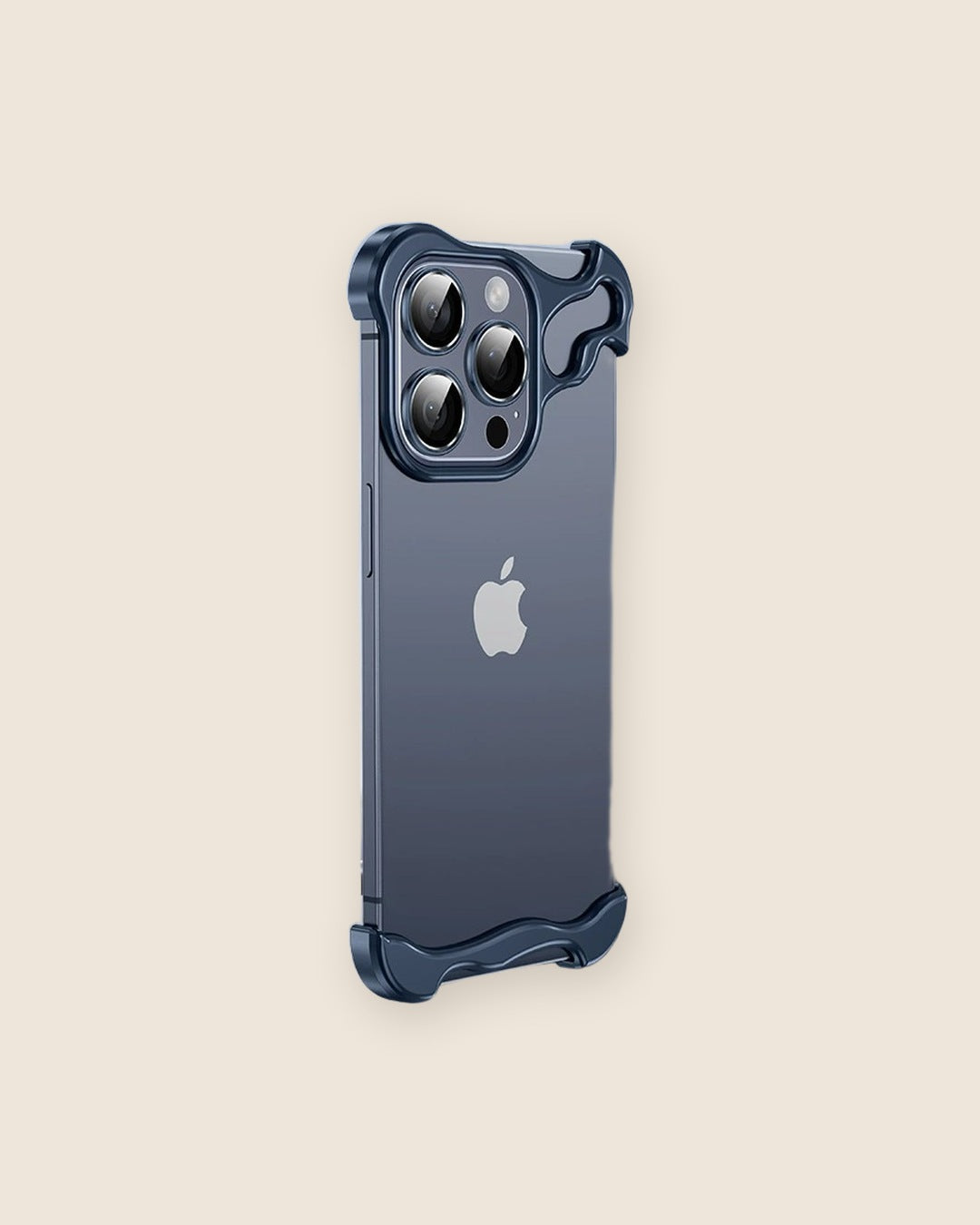 Borderless Metal Corner Bumper iPhone Case in Titanium Blue
