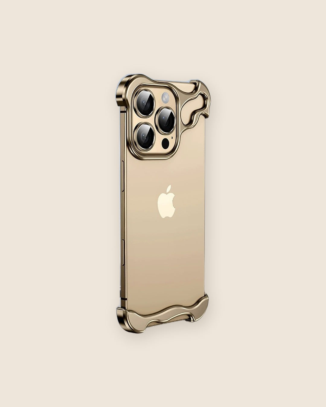 Borderless Metal Corner Bumper iPhone Case in Rose Gold