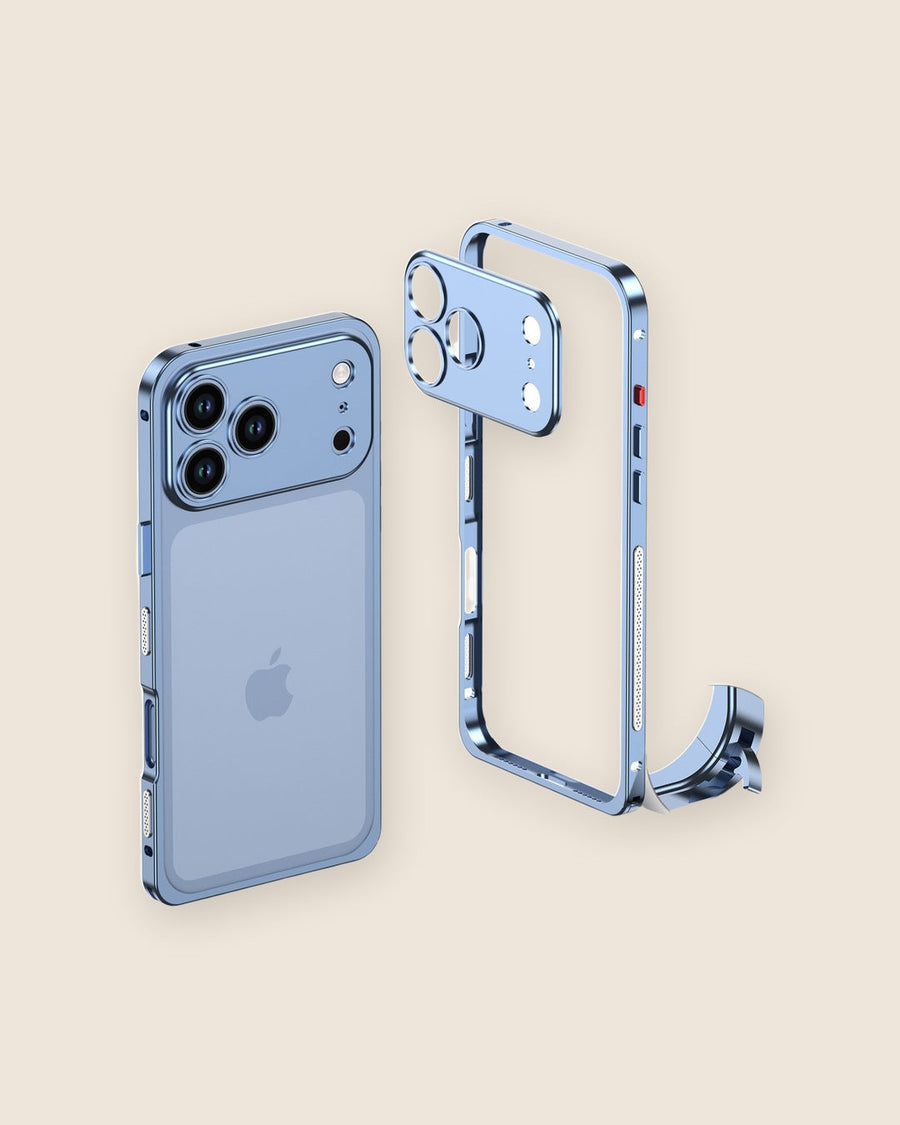Metal Bumper Lens Guard iPhone Case