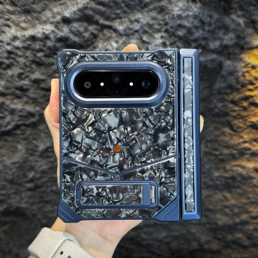 Marble Metal iPhone Duo Case with Kickstand