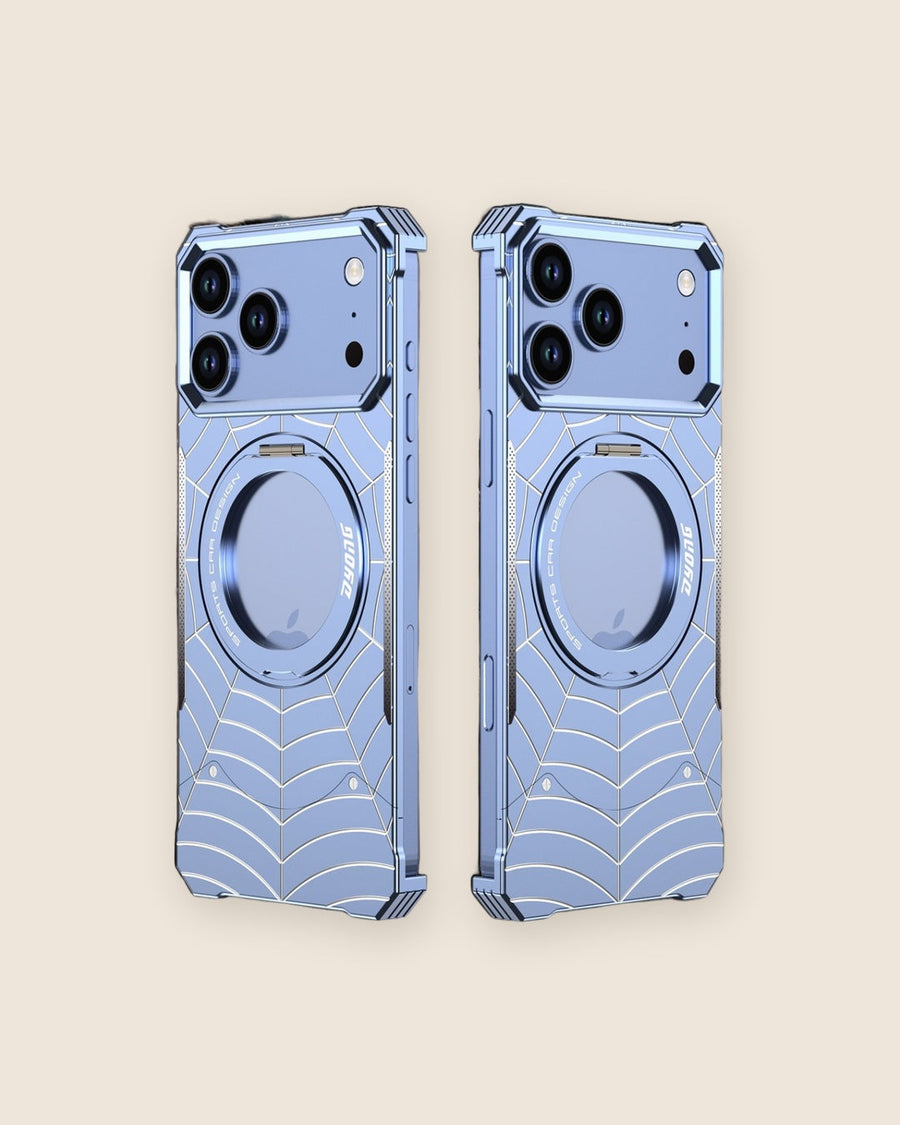 Spider-Web Armor Ring Stand iPhone Case