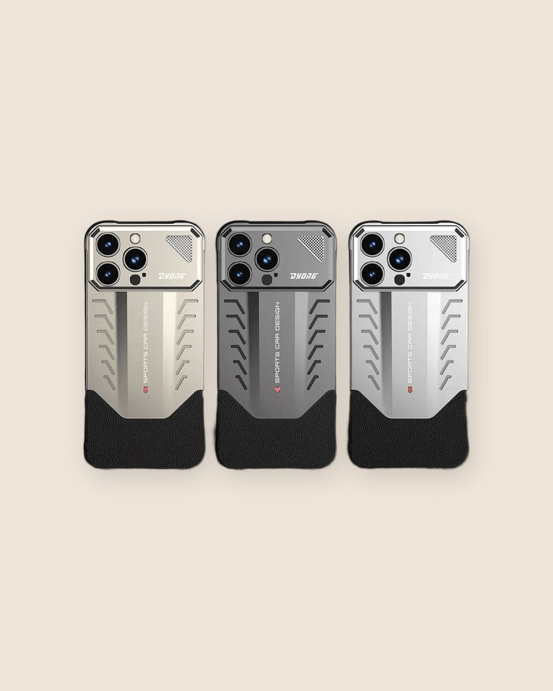 Supercar Metal iPhone Case with Air Vents