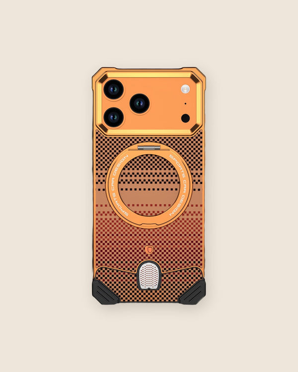 Kevlar Weave Metal iPhone Case with Ring Stand