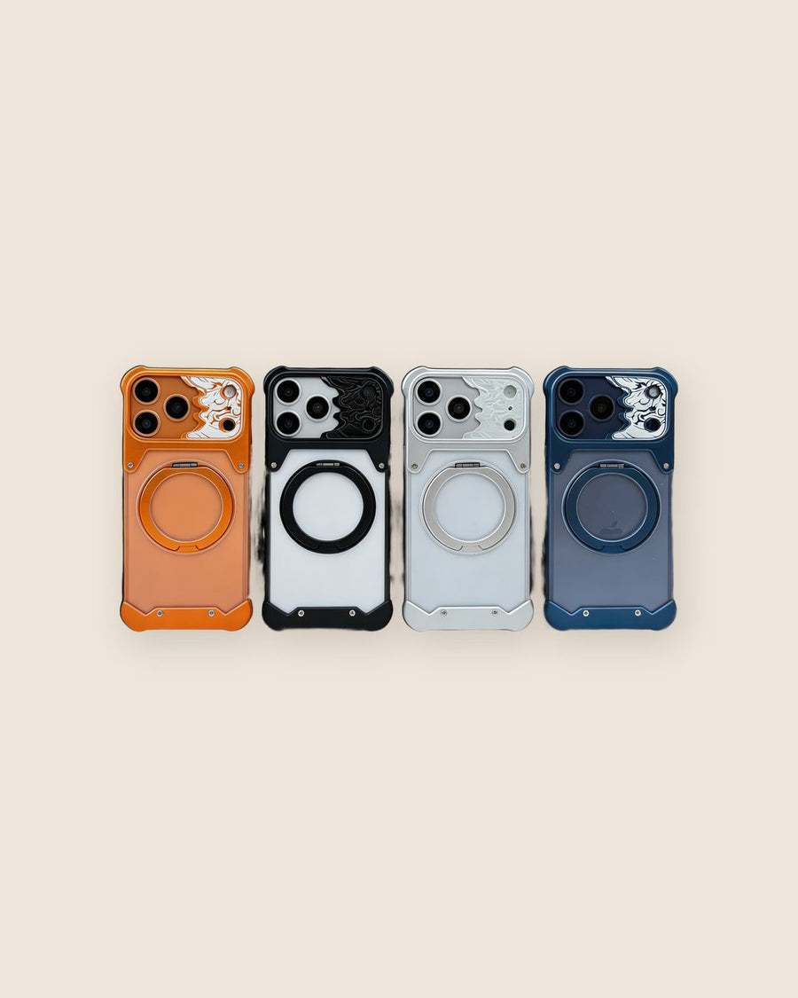 Matte Metal iPhone Case with Magnetic Kickstand