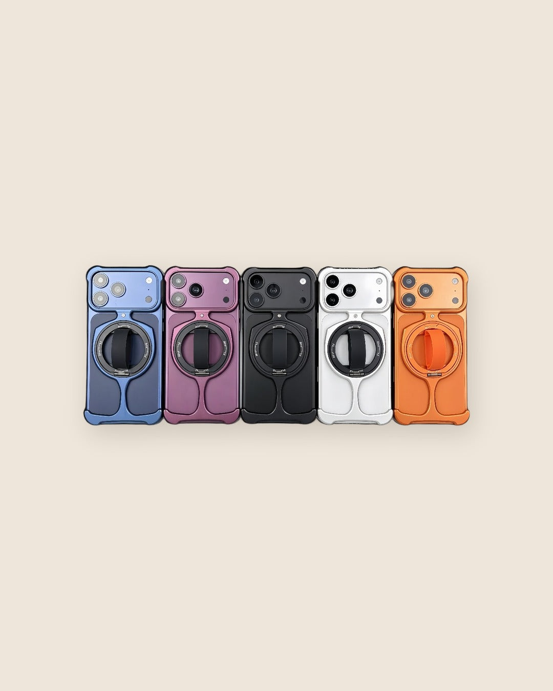 Trophy Ring Holder iPhone Case with Finger Strap – all colors