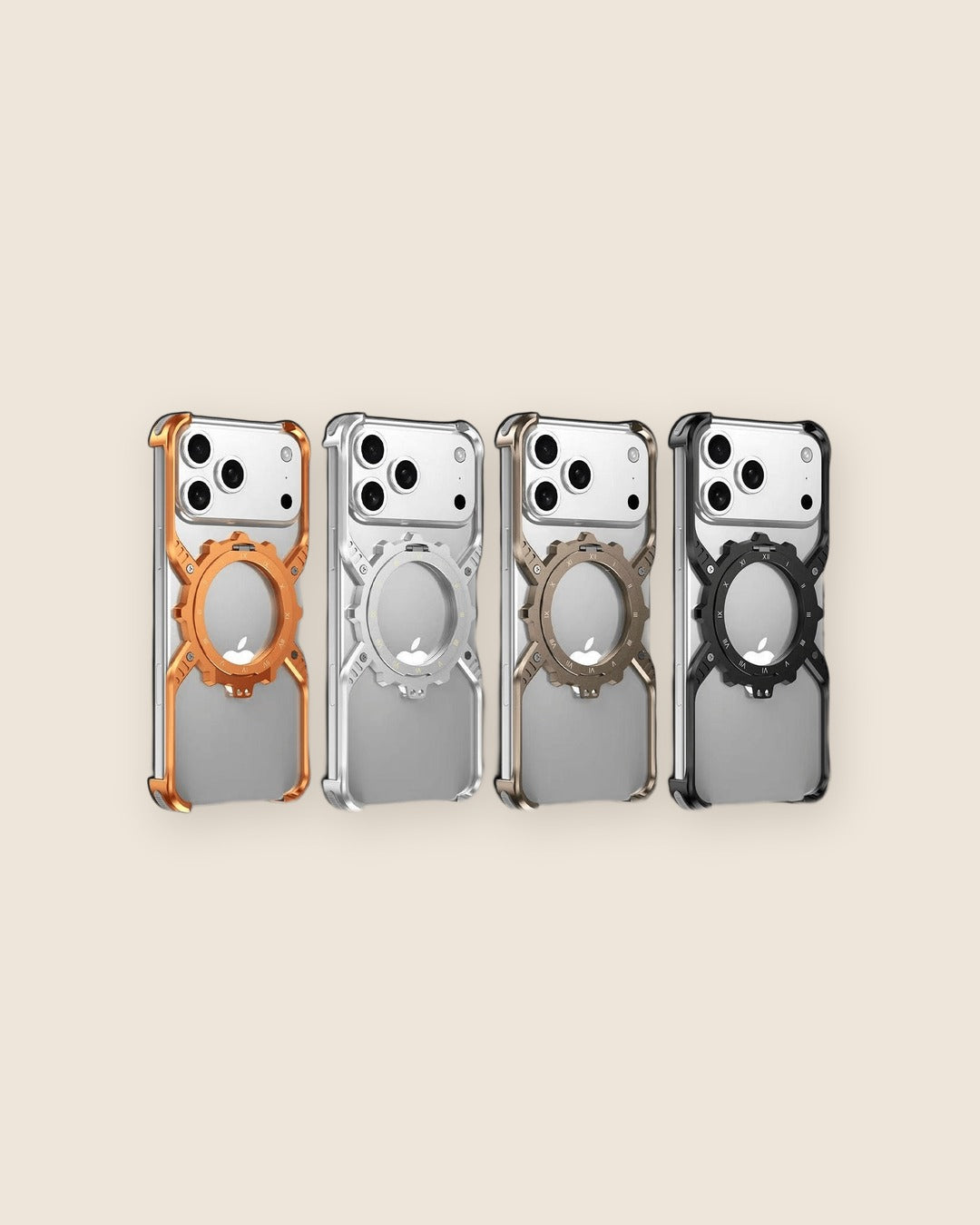 X Gear Mechanical Metal iPhone Case with Stand – all colors