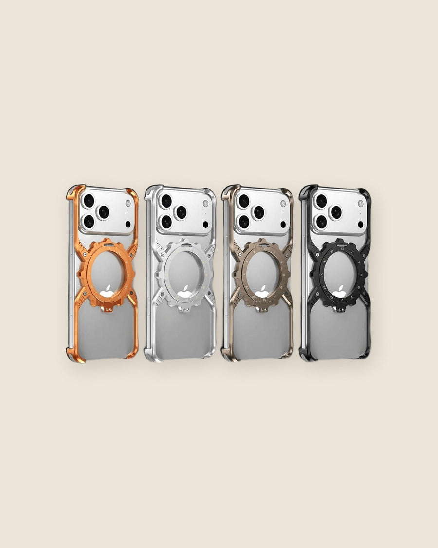 X Gear Mechanical Metal iPhone Case with Stand