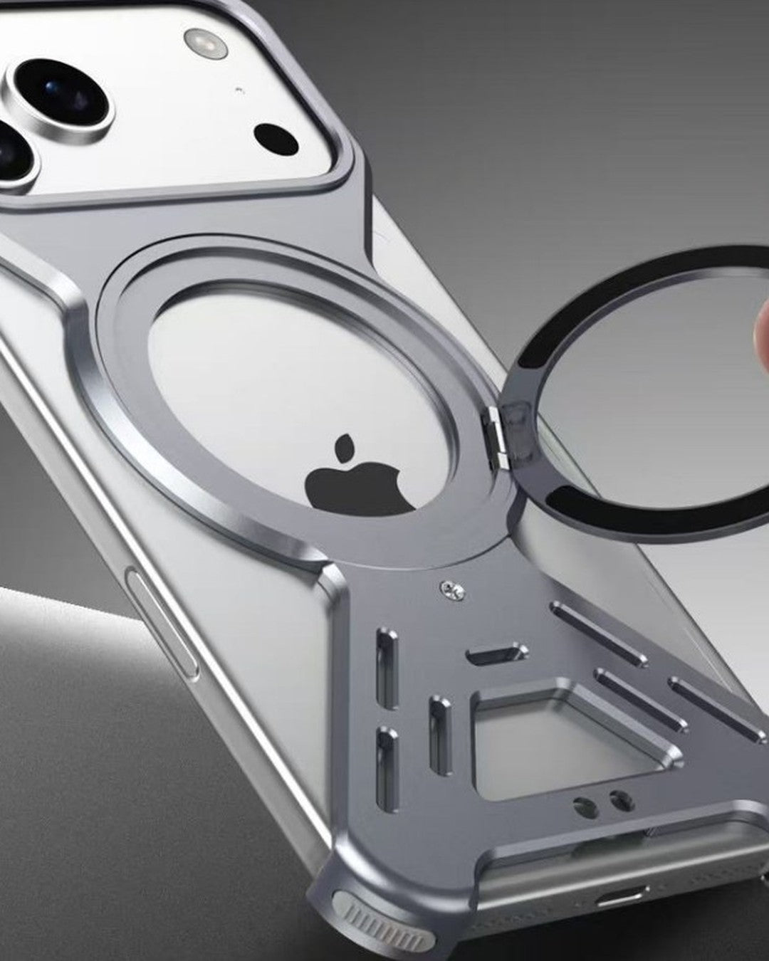 Star-Armor Metal iPhone Case with Kickstand – detail view