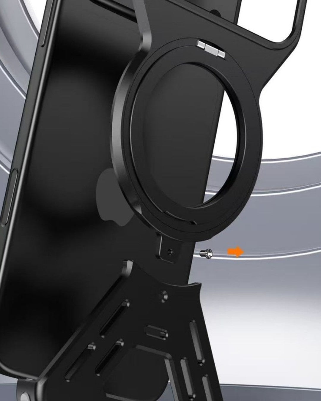 Star-Armor Metal iPhone Case with Kickstand – detail view