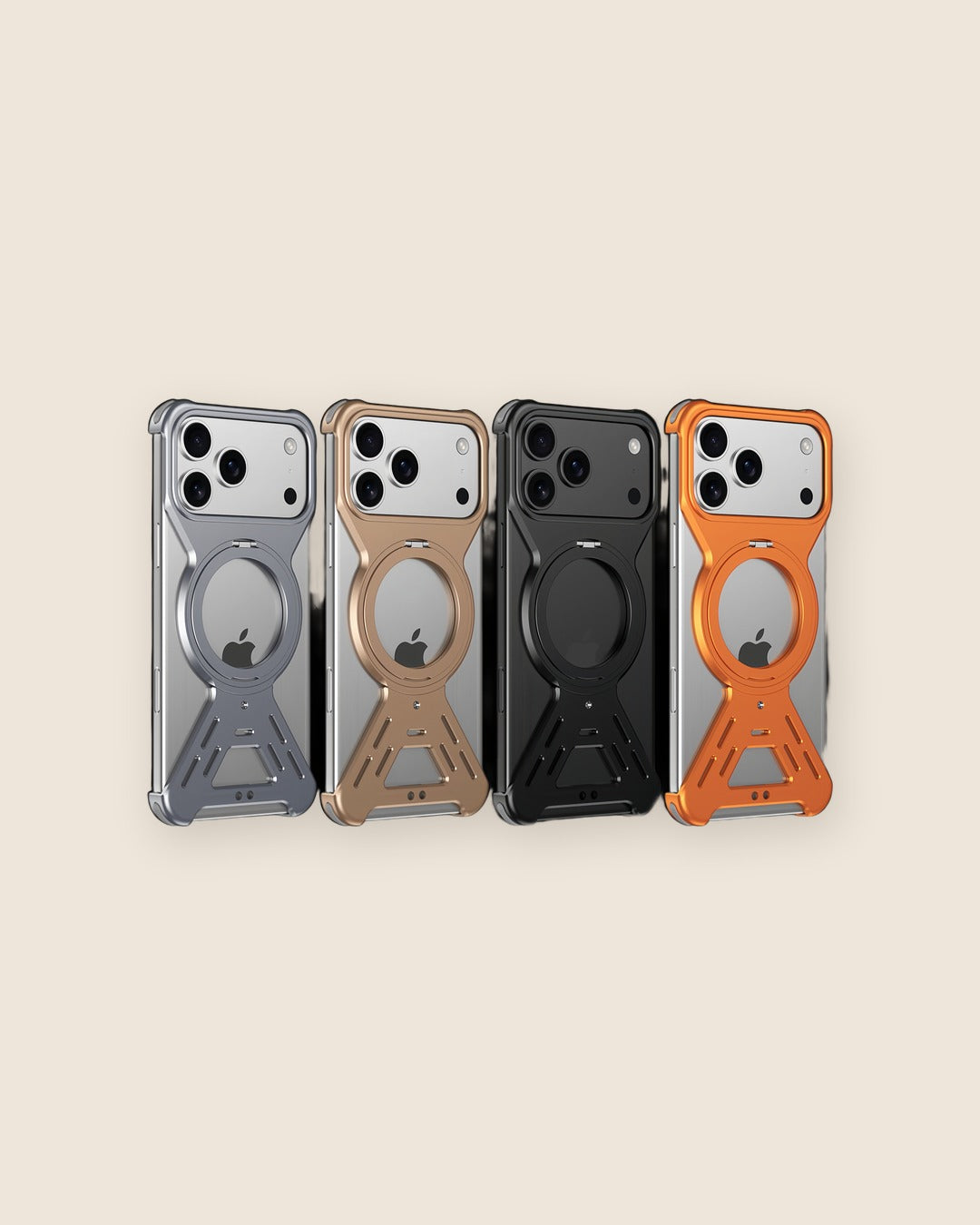 Star-Armor Metal iPhone Case with Kickstand – all colors