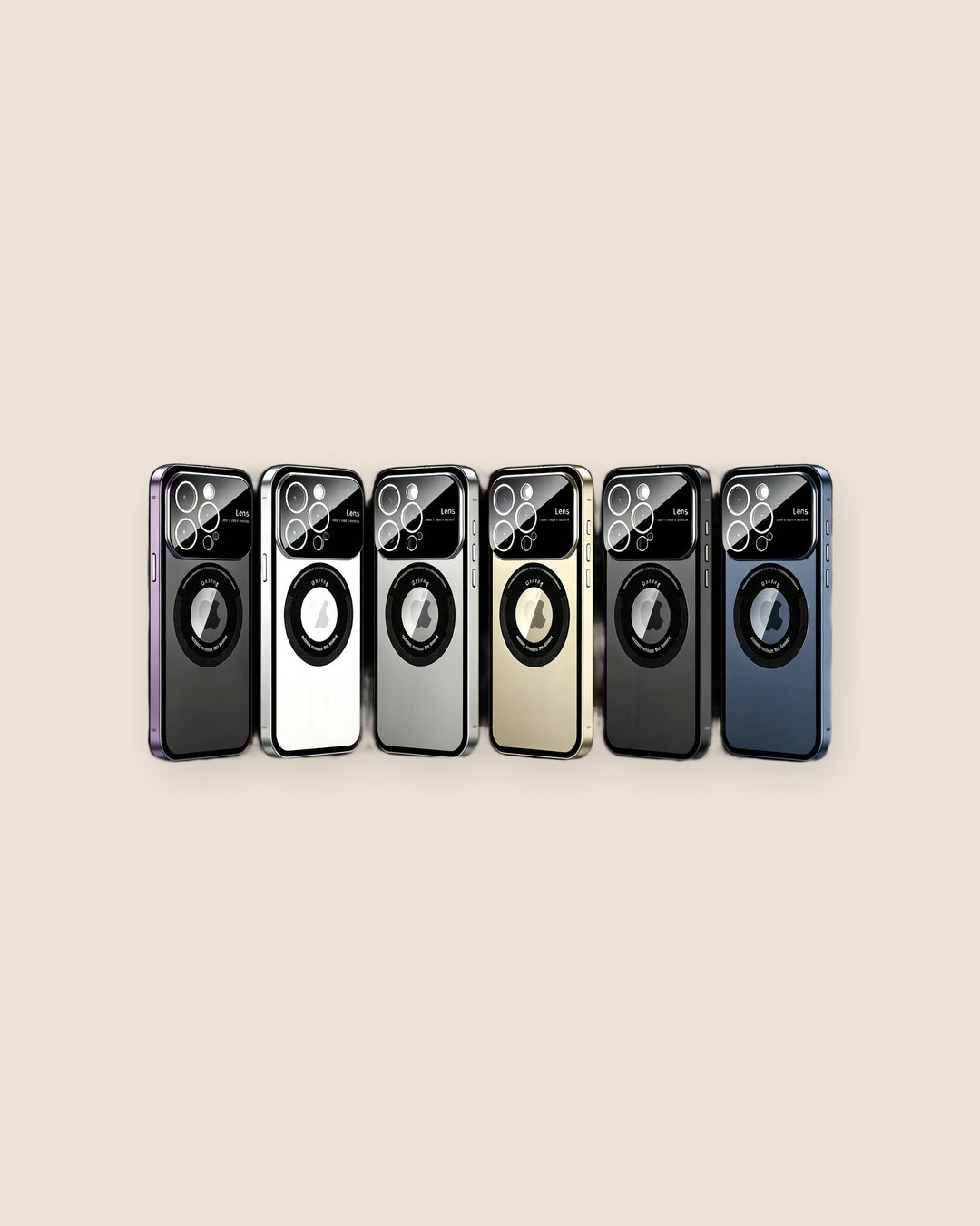 Large Window Magnetic Metal iPhone Case