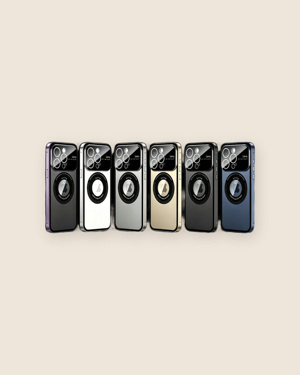 Large Window Magnetic Metal iPhone Case