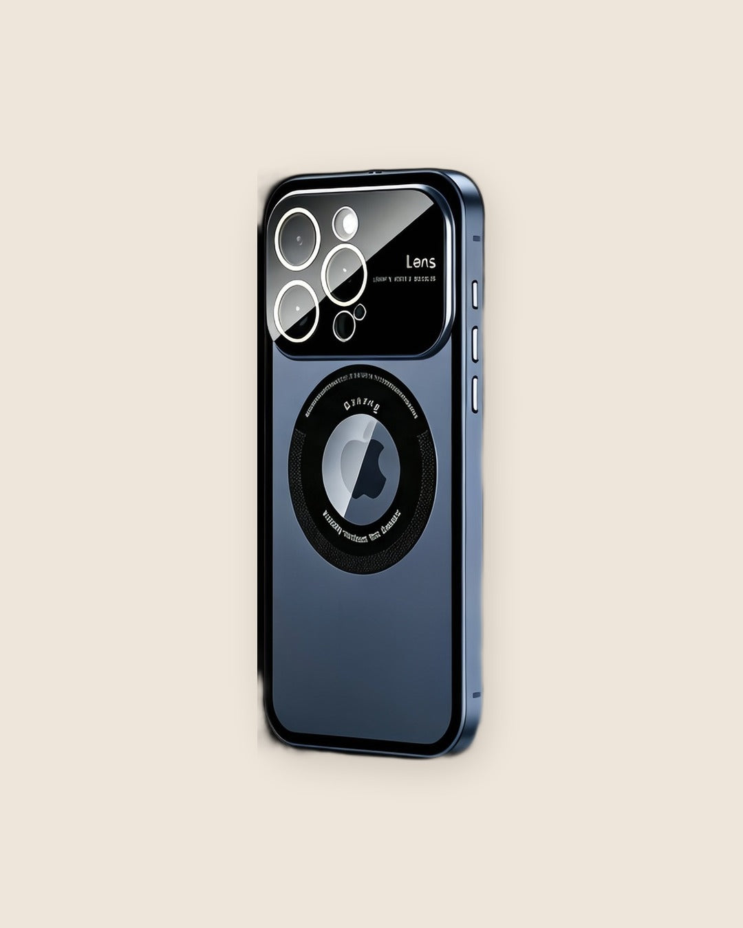 Large Window Magnetic Metal iPhone Case in Alpine Blue