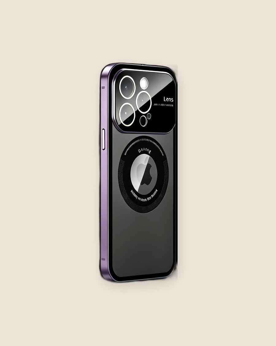 Large Window Magnetic Metal iPhone Case