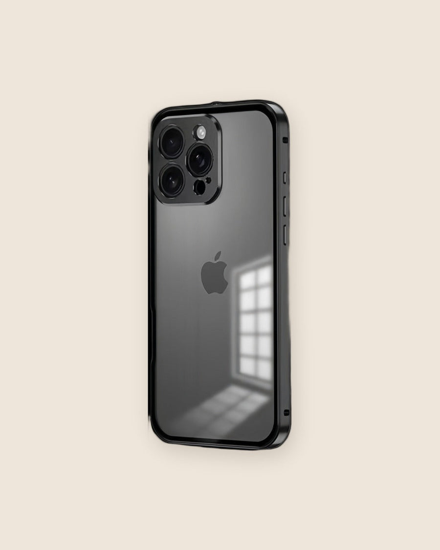 Translucent Matte Snap Metal iPhone Case