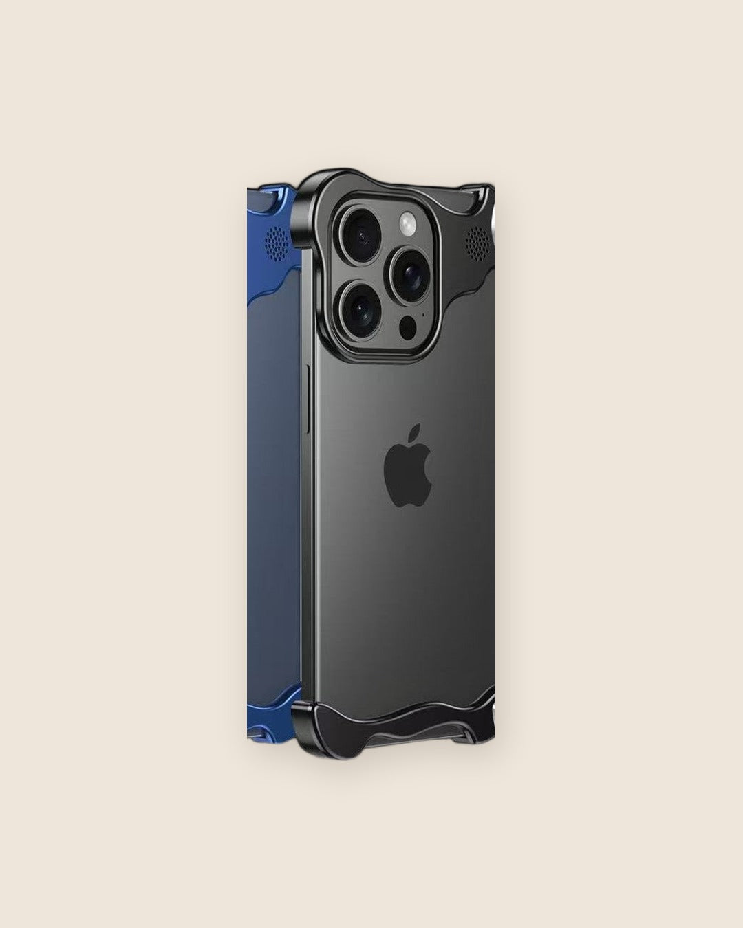 Aroma Metal iPhone Case with Raised Lens Guard in Jet Black